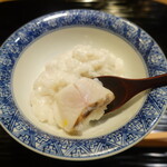 富小路 やま岸 - ふぐ白子雑炊