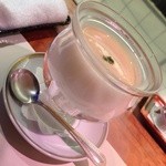 蟹遊亭 - 冷たいコーンスープ