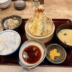 天ぷら海鮮米福 - 天ぷら定食です。（2023.3 byジプシーくん）