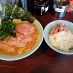 Ramen Komura - 並チャーシューメン・半ライス