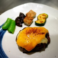 鉄板焼 しろや 銀座亭 - ハンバーグと焼き野菜