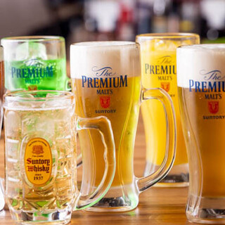 [You can choose with or without draft beer] All-you-can-drink course (for drinks only) with a wide variety of drinks