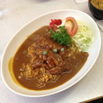 キッチンふるはし - カツカレーライス（８３０円）これに味噌汁が付きます。２０１３年７月