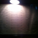 イル ルポーネ - 薄明かりで、外メニューを眺めた♪