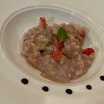 リストランティーノ イルチプレッソ - イチゴとハマグリ・アサリの伊佐米のリソット