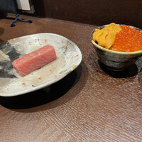 焼うお いし川 名古屋 - 至極の三食丼(焼く前)