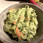 酒徒庵 - バジルポテサラ！これは、日本酒だけでなく、色んなお酒に合いそうな味でした。