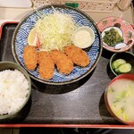 おかん - カキフライ定食