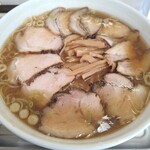 永福町 大勝軒 - チャーシュー麺近景。メンマも美味しかった。