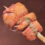 炭焼 おかげさん - 熊野地鶏白肝