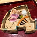 銀座 しのはら - たま鋼で焼いた近江鴨