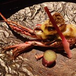 エクシブ湯河原離宮 - 伊勢海老黄金雲丹焼き　