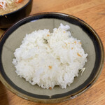 とんかつ 栄ちゃん - ぴかぴかご飯。今日もやっぱり最高。