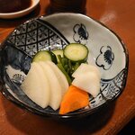 やきとり山平 - 自家製漬物（￥500）