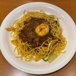 クレオール一歩 - カレースパゲッティ＋卵