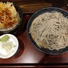 Juuwari Soba Sagatani - かきあげ丼セット(冷)。