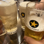 串あげ ムタヒロ - すぐにみんな揃って…乾杯！