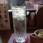 伊予灘ものがたり - 道後焼酎そらまめ（水割り）(2023年3月)