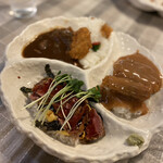 レストラン ナカタ - 洋風カツ丼　トリプル（横から）