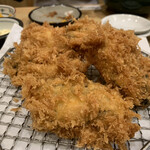 とんかつ 明石 - 牡蠣フライ