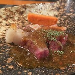 御料理 雫 - 国産牛サーロインステーキ