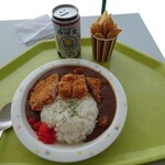 夏油高原スキー場 - 夏油高原かつカレー　フライドポテト