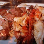 サムズ マウイ - コースB　\4494（生車えび特大2尾 ＆最上質サーロインステーキ）