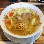 Ogawaken - たまごラーメン、ワンタントッピング