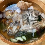 ふじ鮨 - 料理写真:磯水貝(貝類のみのお造り:税込12,100円)