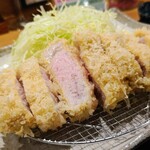 Tonkatsu Wakaba - 鹿児島産 ゆず豚 上ロースカツ定食2150円 白ご飯