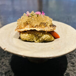 イチリン ハナレ - ◆鰯と茄子とパプリカの黒酢ジュレがけ