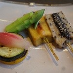 宇豆基野 - 生麩の田楽。もちもちして美味しい。