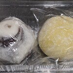 だんごの富士見屋 - 【火曜日のおやつ】
            ふぶきまんじゅう(薄皮饅頭的なの)：140円
            チーズ大福：150円
            私的には準レギュラー的な品たち