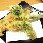天ぷら処 こさか - アナゴ ＆ タラノメ天ぷら