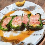 鳥茂 - ピーマン肉詰め