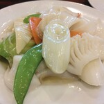 Rou Pekin - イカと葱炒め