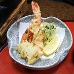 Kappouno Yado Sakuraya - 蕗の薹の生ハム巻き、筍饅頭、海老