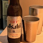 麺屋 周郷 - 瓶ビール小瓶、飲み過ぎないので良いか