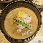 麺屋 周郷 - 彩りが綺麗な濃厚つけ汁