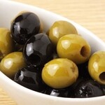 2 types of marinated olives