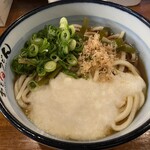 おどるうどん - やまかけうどんW(温)￥480＋￥150