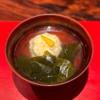 賛否両論 - エビと百合根の信条のお椀