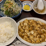 四川飯店 - 麻婆豆腐のセット