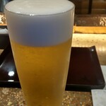 Sumiyaki Daishin Yurigaokaten - まずは生ビールで乾杯 (ハイネケン) ¥660