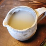 とき庵 - 蕎麦湯