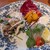 イルフォルネッロ - 前菜3種、クチのカルパッチョ、地鶏のサラダ仕立て、ニンジンのマリネ