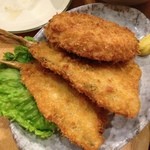 でんじろう - 鯵フライとメンチカツ
