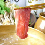 Kurashiki Taishuu Kappou Sennari - 味には自信あります、牛肉は佐賀の牛を使用中、。しゃぶしゃぶ、すき焼秘伝のたれで。