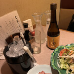 日本海庄や - ボトルセット。炭酸水割