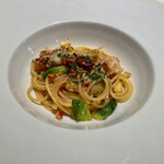 ラ・リリアーナ - オマール海老と芽キャベツのスパゲッティ